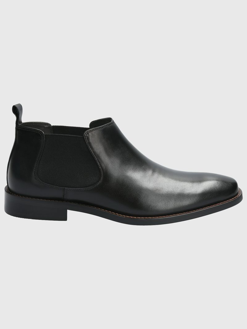 Botin-Para-Hombre-Cuero--Elastano-Twist-Negro-Hush-Puppies