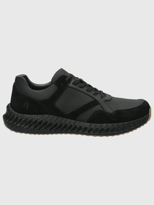 Zapatilla Para Hombre Cuero Spinal Explore Negro Hush Puppies