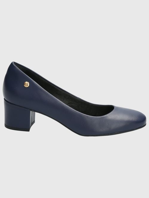 Zapato Para Mujer Cuero Manson Azul Hush Puppies