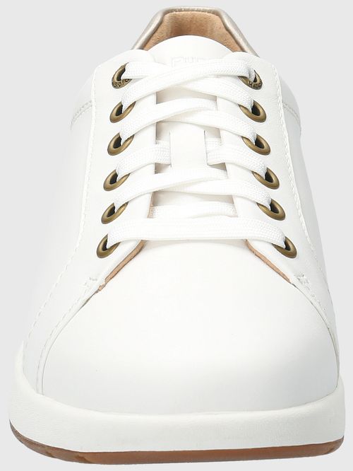 Zapatilla Para Mujer Cuero Spinal Laceup Blanco Hush Puppies