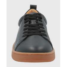 Zapatilla Para Mujer Cuero Tottem Negro Hush Puppies