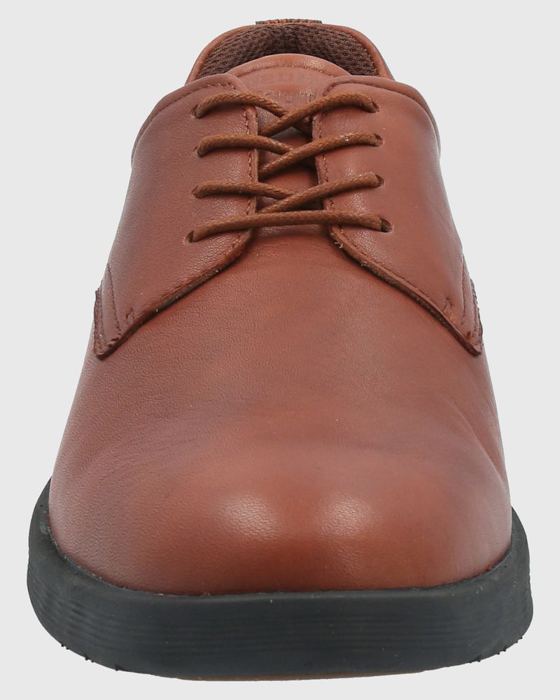 Zapato-Para-Hombre-Cuero-Spinal-Town-Marron-Hush-Puppies