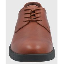 Zapato Para Hombre Cuero Spinal Town Marrón Hush Puppies