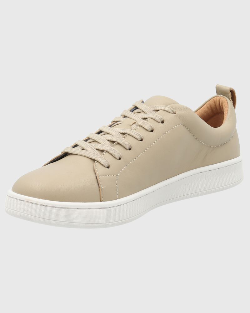 Zapatilla-Para-Mujer-Cuero-Tottem-Beige-Crudo-Hush-Puppies