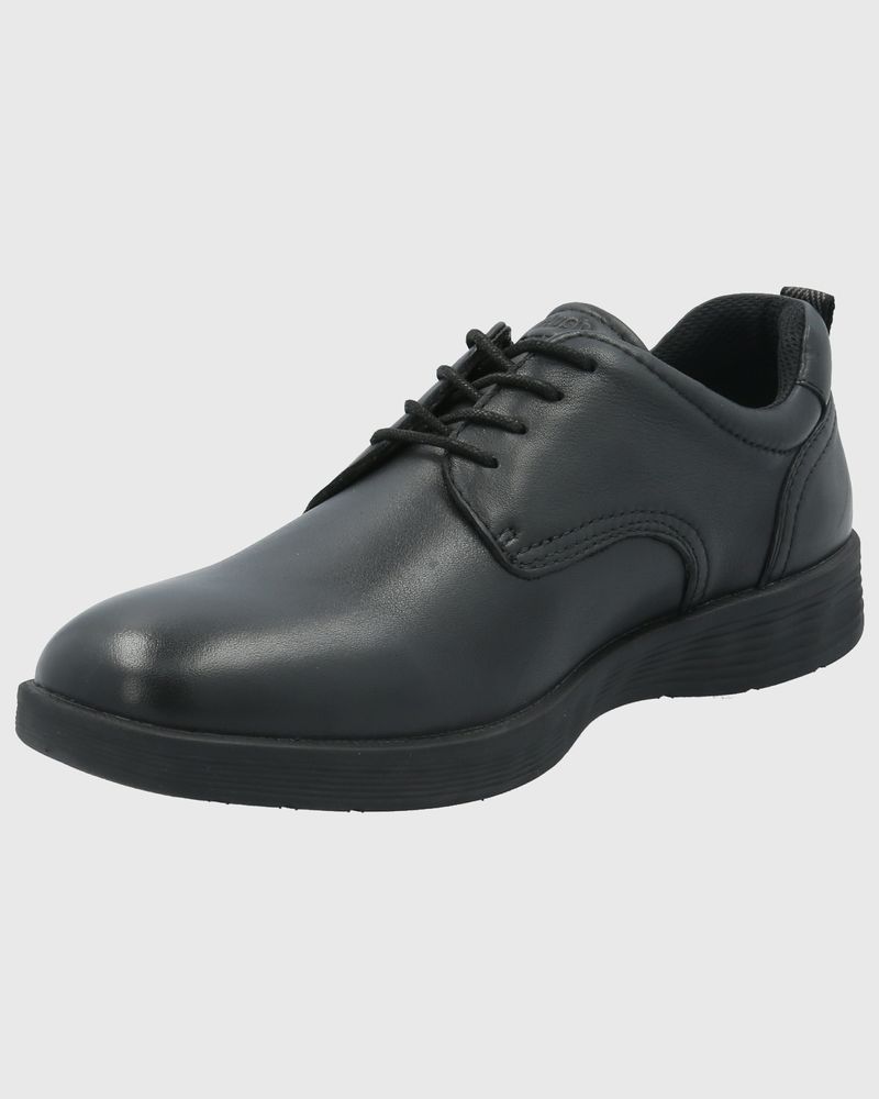 Zapato-Para-Hombre-Cuero-Spinal-Town-Negro-Hush-Puppies