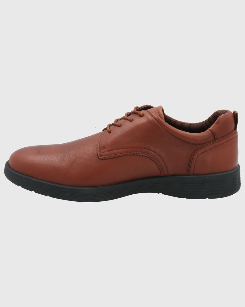 Zapato-Para-Hombre-Cuero-Spinal-Town-Marron-Hush-Puppies