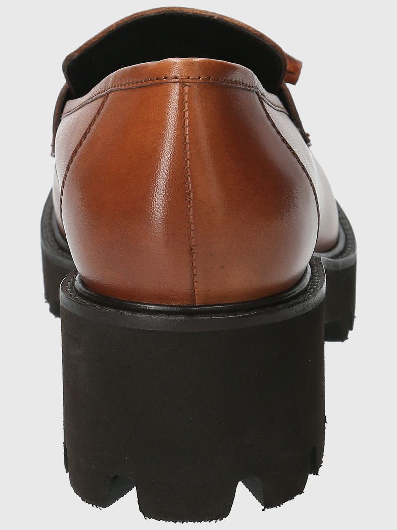 Mocasin-Para-Mujer-Cuero-Clov-Marron-Hush-Puppies