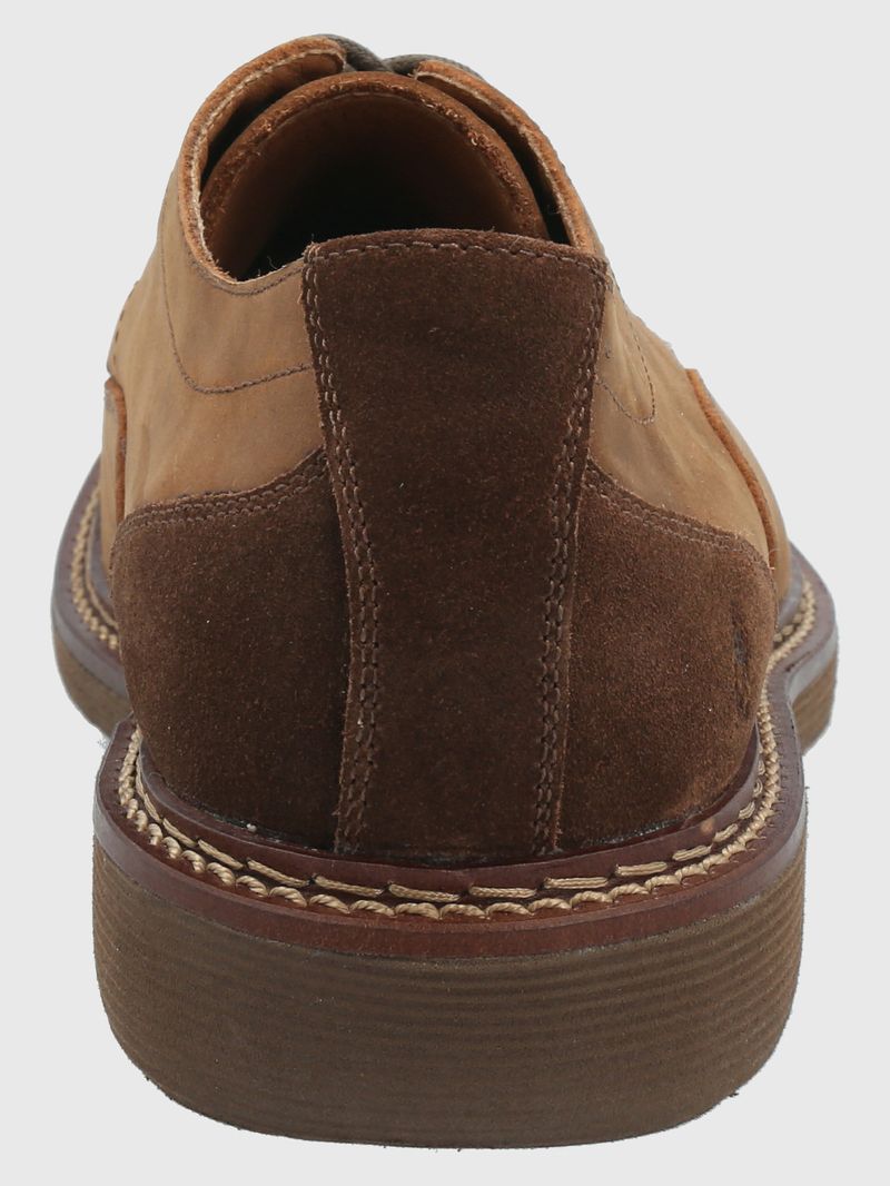 Zapato-Para-Hombre-Cuero-Hebron-Marron-Hush-Puppies