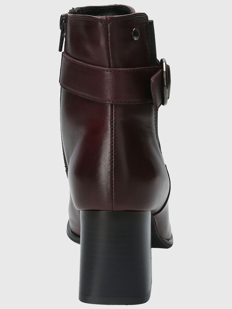 Botin-Para-Mujer-Cuero-Poliester-Denhall-Rojo-Hush-Puppies