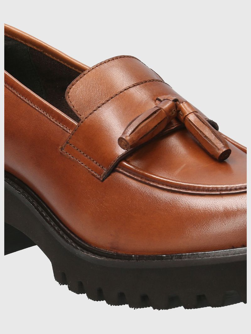Mocasin-Para-Mujer-Cuero-Clov-Marron-Hush-Puppies