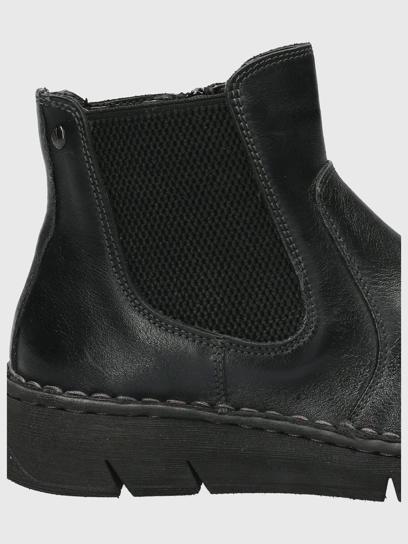 Botin-Para-Mujer-Cuero-Poliester-Craven-Negro-Hush-Puppies