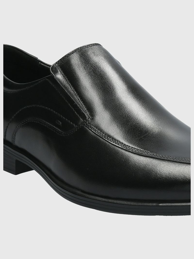 Zapato-Para-Hombre-Cuero-Strand-Negro-Hush-Puppies