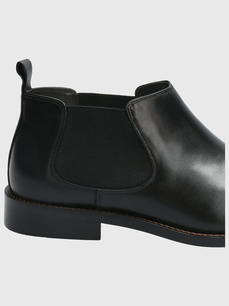 Botin-Para-Hombre-Cuero--Elastano-Twist-Negro-Hush-Puppies