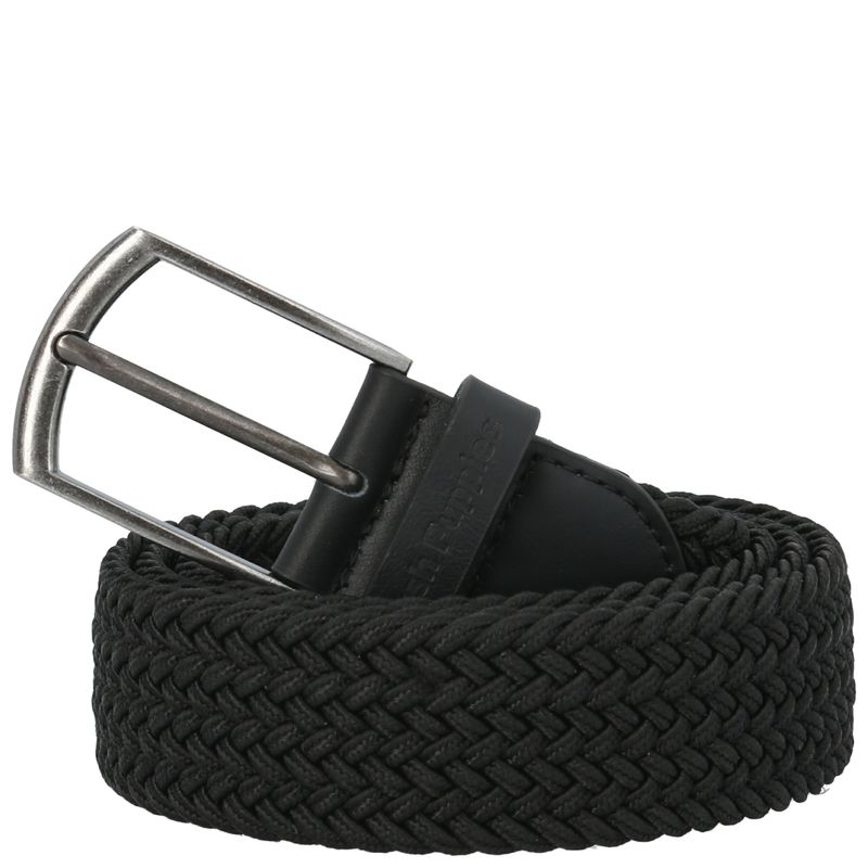 Correa-Para-Hombre-Cuero-Elastano-Edinburgh-Negro-Hush-Puppies