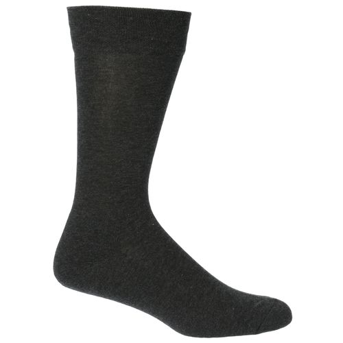 Media Para Hombre Algodón/Spandex Co Plain Cushionfoot Gris Hush Puppies