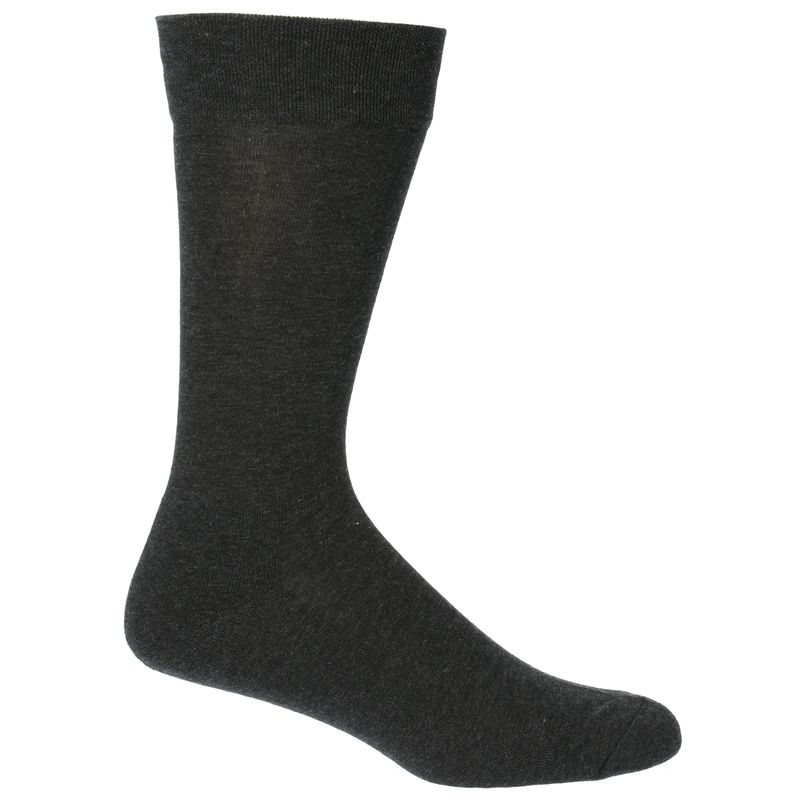 Calcetin-Para-Hombre-Algodon-Spandex-Co-Plain-Cushionfoot-Gris-Hush-Puppies