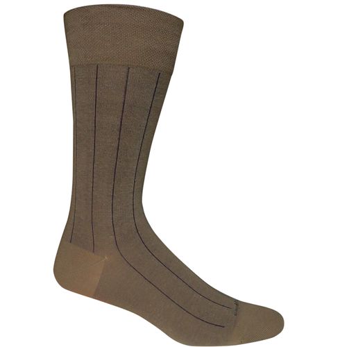 Media Para Hombre Algodón/Spandex Co Nontight Broadrib Gris Hush Puppies