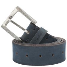 Correa Para Hombre Cuero Alicante Azul Hush Puppies