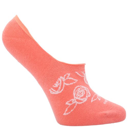 Calcetín Para Mujer Algodón/Spandex I24W Inv Roses Rojo Hush Puppies