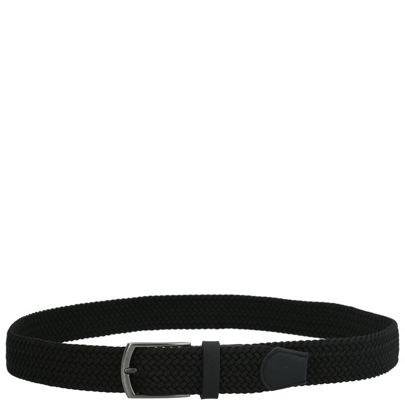Correa-Para-Hombre-Cuero-Elastano-Edinburgh-Negro-Hush-Puppies