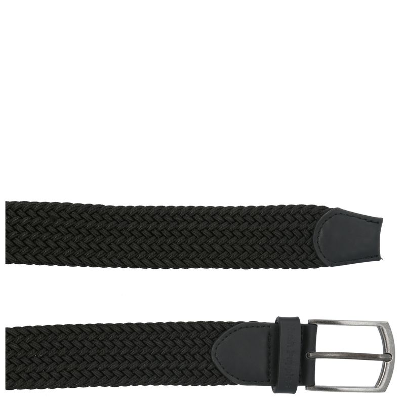 Correa-Para-Hombre-Cuero-Elastano-Edinburgh-Negro-Hush-Puppies