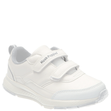 Zapatilla Escolar Chance Velcro Blanca Unisex Hush Puppies