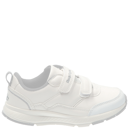 Zapatilla Escolar Chance Velcro Blanca Unisex Hush Puppies