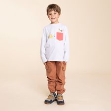 Polo Para Niño Bw24-Tsh/Planet Beige Hush Puppies Kids