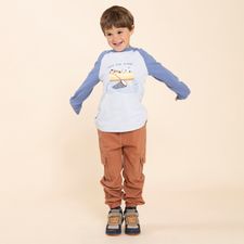 Polo Para Niño Bw24-Tsh/Planet Celeste Hush Puppies Kids