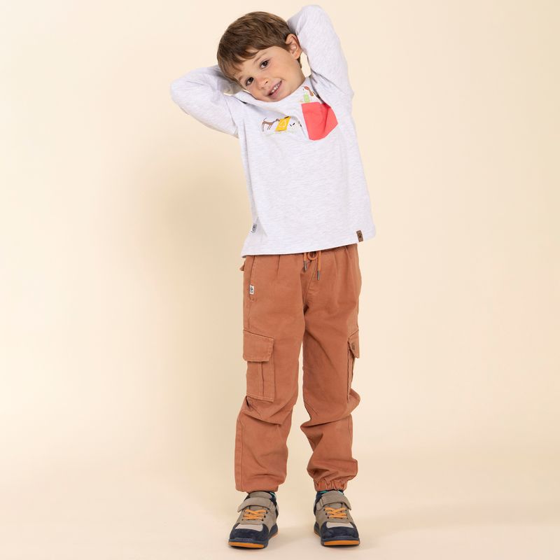 Pantalon Para Nino Bw24 Pnt Skout Marron Hush Puppies Kids