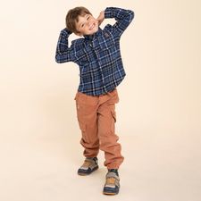 Camisa Para Niño Bw24-Shi/Forest Azul Hush Puppies Kids