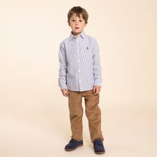Camisa Para Niño Bw24-Shi/Oxford Gris Hush Puppies Kids