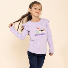 Polo Para Niña Planet Morado Hush Puppies Kids