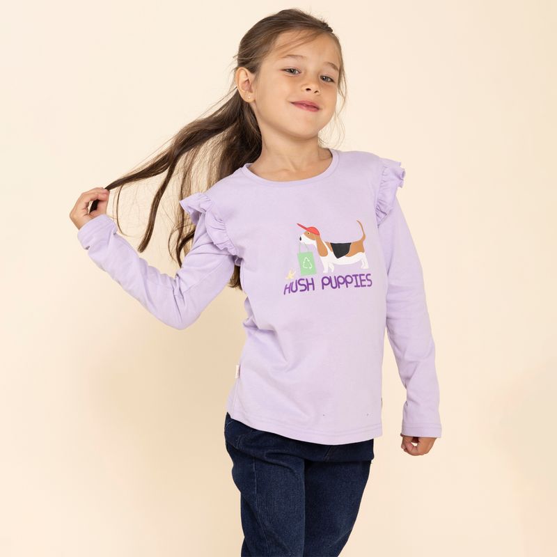 Polera-Para-Niña--Gw24-Tsh-Planet-Morado-Hush-Puppies-Kids