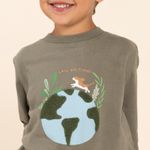 Polera-Para-Niño-Bw24-Tsh-Planet-Verde-Hush-Puppies-Kids