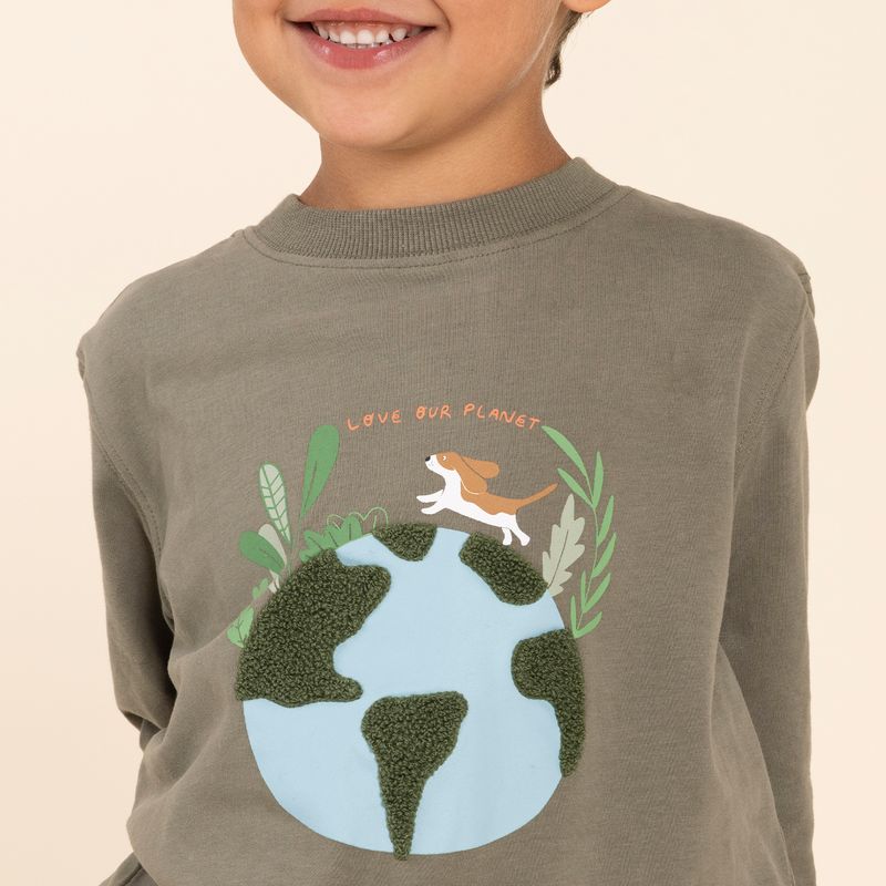 Polera-Para-Niño-Bw24-Tsh-Planet-Verde-Hush-Puppies-Kids