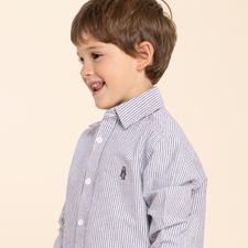 Camisa Para Niño Bw24-Shi/Oxford Gris Hush Puppies Kids