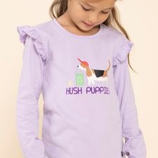 Polo Para Niña Planet Morado Hush Puppies Kids