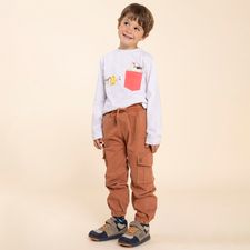 Polo Para Niño Bw24-Tsh/Planet Beige Hush Puppies Kids