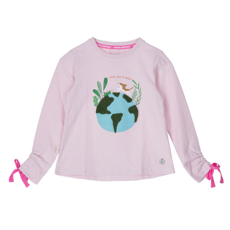 Polera-Para-Niña--Gw24-Tsh-Planet-Rosado-Hush-Puppies-Kids