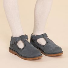 Zapato Para Niña Suede Dominga  Azul Hush Puppies