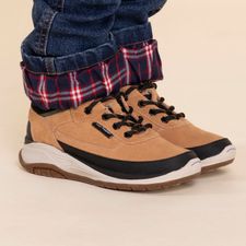 Zapatilla Para Niño Suede /. Rubber Birke Marrón Hush Puppies