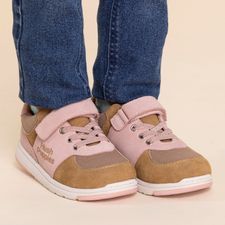 Zapatilla Para Niña Cuero New Artis Marrón Hush Puppies