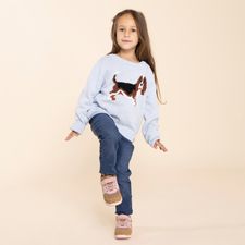 Zapatilla Para Niña Cuero New Artis Marrón Hush Puppies
