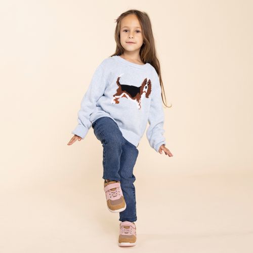 Zapatilla Para Niña Cuero New Artis Marrón Hush Puppies