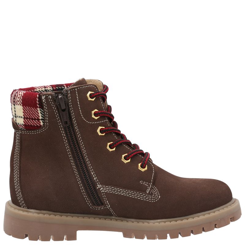 Botin-Para-Niño-Nubuck-Baco-Marron-Hush-Puppies