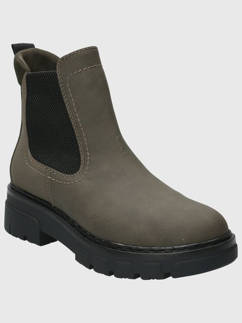 Botín Para Mujer Cuero Kenddy Khaki Hush Puppies