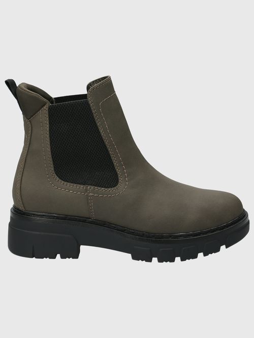 Botín Para Mujer Cuero Kenddy Khaki Hush Puppies