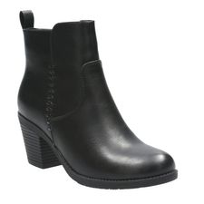 Botín Para Mujer Sintético Coppera Negro Hush Puppies