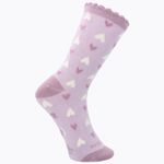 Calcetin-Para-Niña-Algodon-Spandex-I24G-C-St-Heart-Morado-Hush-Puppies